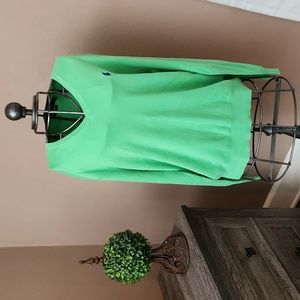 Gently used condition Men's vneck lime green color size Large Ralph Lauren Polo